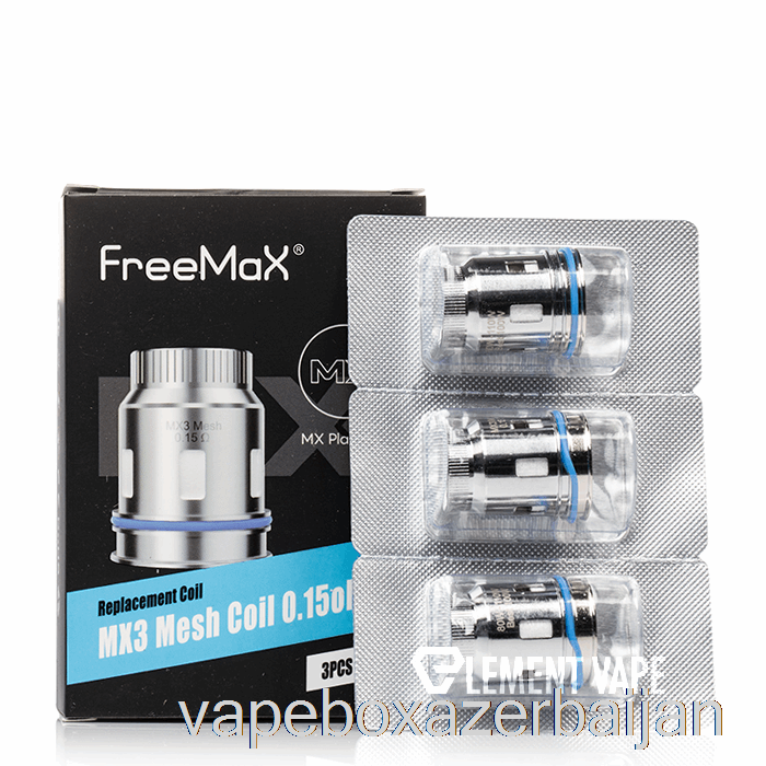 E-Juice Vape FreeMaX MX Replacement Coils 0.15ohm MX3 Mesh Coils